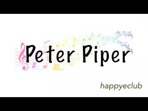 英語早口言葉 Peter Piper Happyeclub Youtube