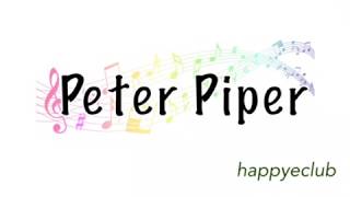 英語早口言葉 Peter Piper Happyeclub Youtube