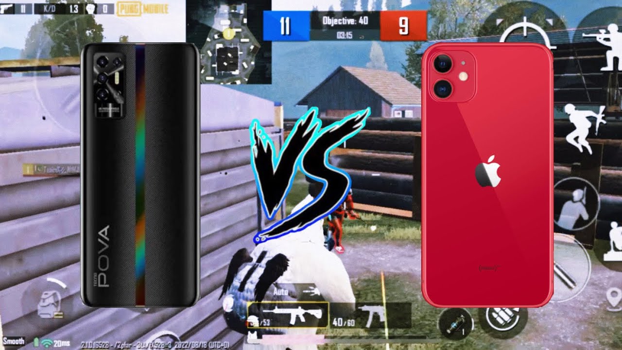 Tecno pova 2 VS iPhone 11 TDM Match | 60 Fps VS 60 Fps Pubg Mobile ...