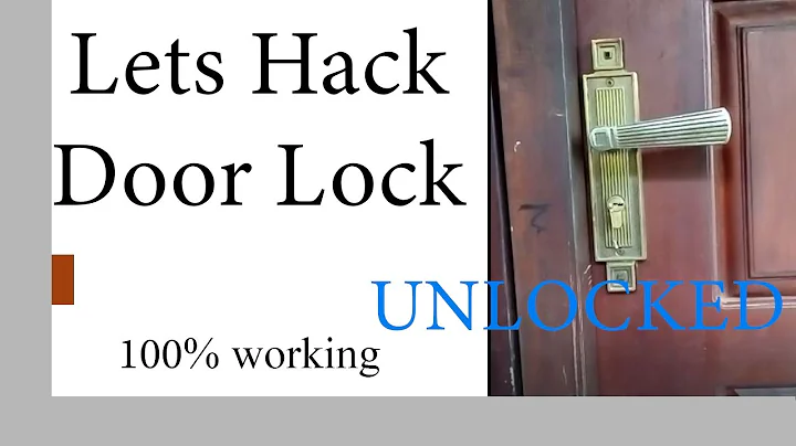 How hack a door lock within 1 min ( Life Hacks )