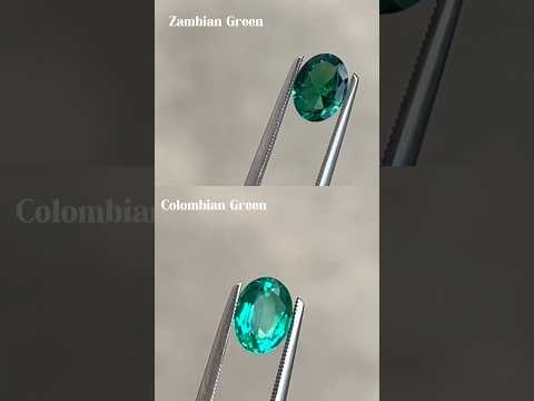 Lab Grown Green Emeralds Come In To Shades Colombian And Zambian Green What S Your Pick