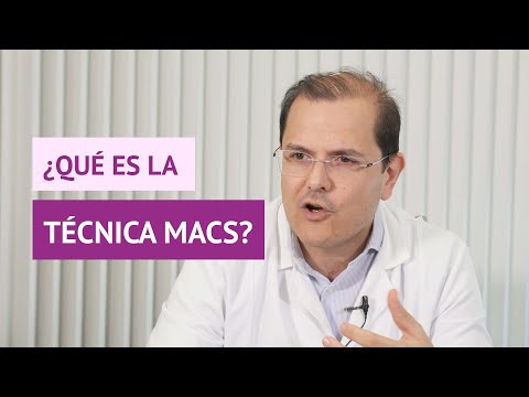 ¿Qué es la técnica MACS para seleccionar espermatozoides?