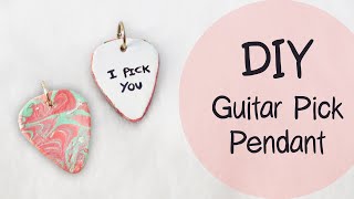 DIY Guitar Pick Pendant | Valentine&#39;s Day DIY ❤️