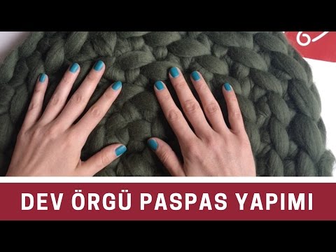 Dev örgü paspas yapımı - 10marifet