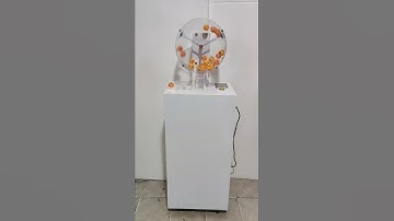 lottery machine, 100 balls capacity.