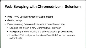 Web scraping with selenium and chromedriver