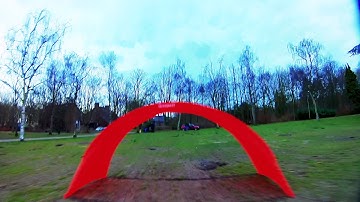 Powerloop Practice Through a Graupner FPV Race Gate 1300