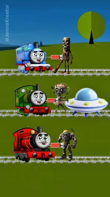 Thomas formers defeat all the disturbing Alien anomalies #thomasandfriends