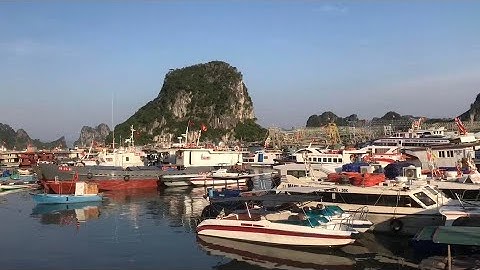 Quang cảnh cảng cái rồng vân đồn quảng ninh