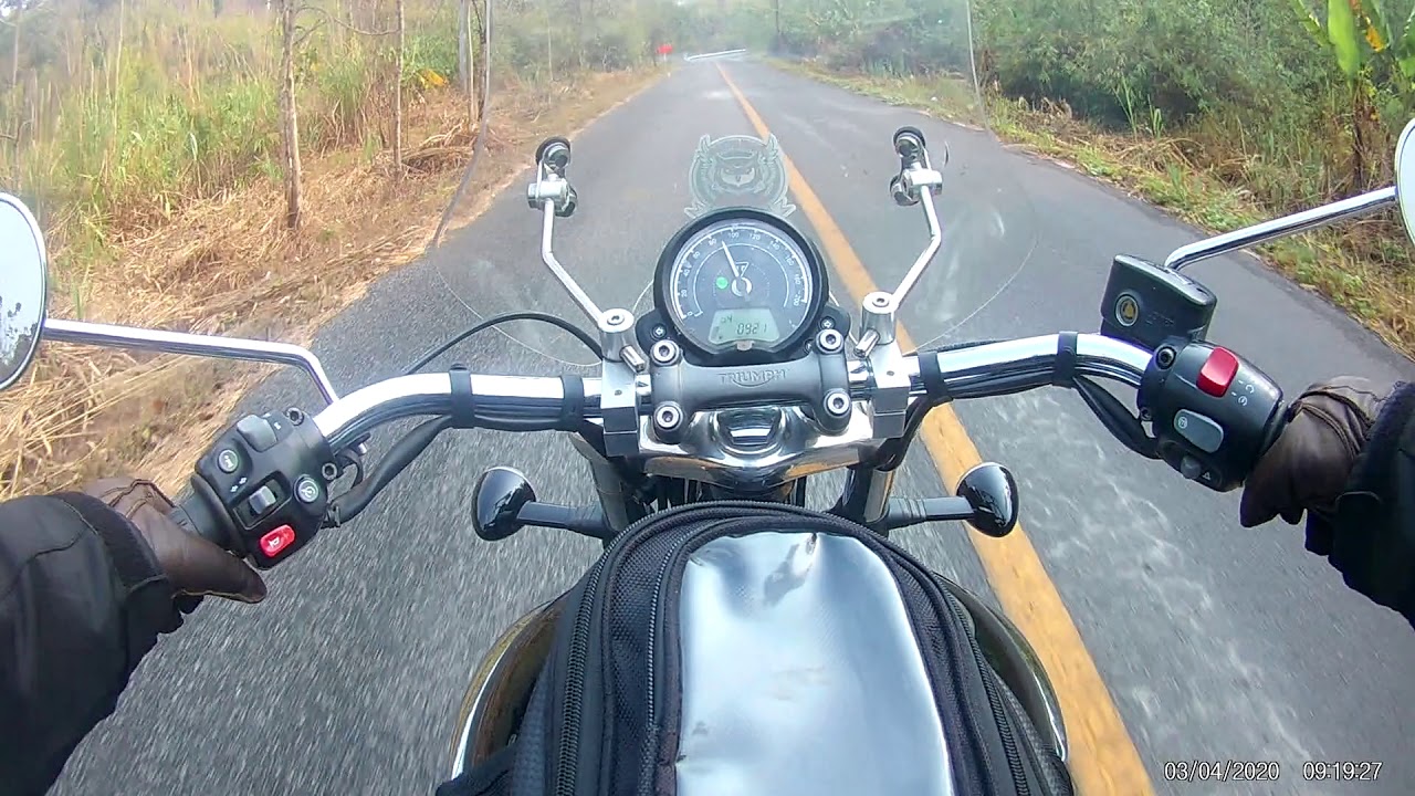 test triumph speedmaster นาแห้ว- น่าน คลิป10 - YouTube