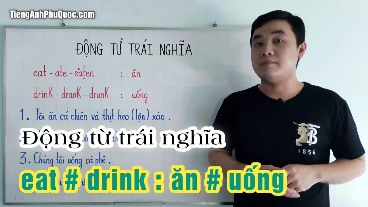 273 EAT DRINK ăn uống Động từ trái nghĩa Antonym Verbs YouTube