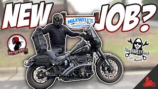 My NEW JOB at Maxwell's Motorcycles?! 😳