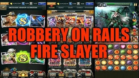 Legendary Game Of Heroes: Robbery On Rails Event Gameplay/Team Testing (Fire Slayer)