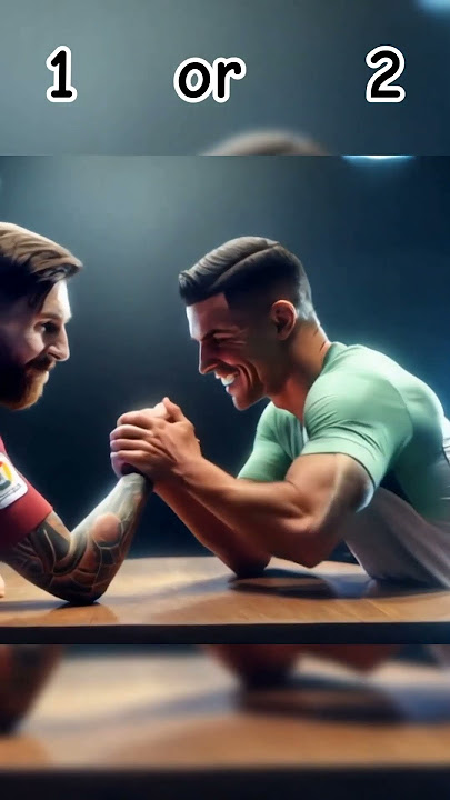 Messi Hand Fight Ronaldo 💪😱 messi vs ronaldo 2024 🤯🤘#shorts #ronaldo #messi #vs #fight #hand