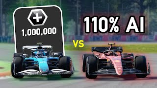 MAXED OUT MY TEAM CAR VS 110% AI IN F1 22