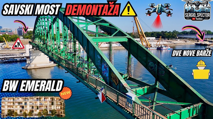 SAVSKI MOST - Rušenje nosećeg Stuba, NOVA Zgrada BW EMERALD i NOVA Ulica u BEOGRADU NA VODI #beograd