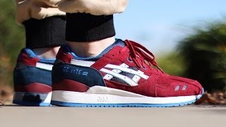 asics gel lyte iii burgundy