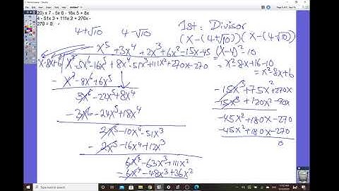 Algebra II Trigonometry Honors Big Idea Chapter 4 Notes Part II