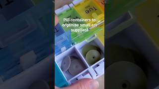 Organize little craft bits using pill containers! #jewelrymaking #diy