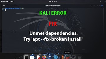KALI FIX: Unmet dependencies. Try 