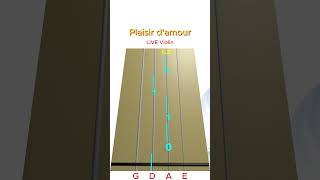 PLAISIR D’AMOUR 🌹 — Animated Violin TAB | LIVE Violin Tutorial