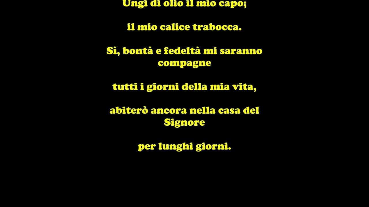 SALMO 23 Il Signore è il mio Pastore Voce di Gianni Caputo YouTube SALMO 23 Il Signore è il mio Pastore Voce di Gianni Caputo YouTube