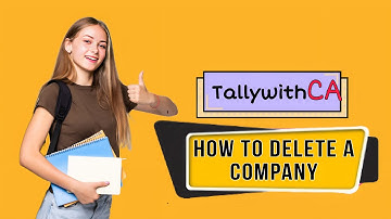 How to delete company in Tally ERP 9 | Tally  mein company delete kaise kare |  Tally With CA