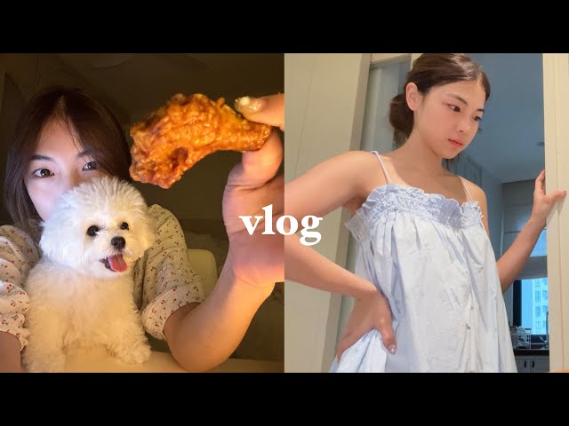 居家 vlog 🏡 非常充实的一周｜ 新狗狗｜开箱｜健身｜收拾房间｜🥓✨🫶🏻🐶☕️🎾 class=