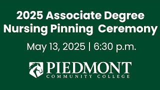 2025 Associate Degree Nursing Pinning Ceremony