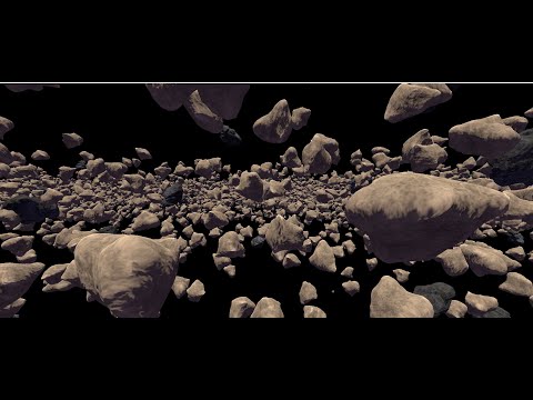 Asteroid field in Godot Engine #2 with real mesh and textures
