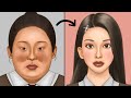 ASMR 애니메이션 | 학교에서 뚱뚱하다고 무시당한 여학생이 여신이 되어 돌아왔다 | ENG SUB | 메이크업