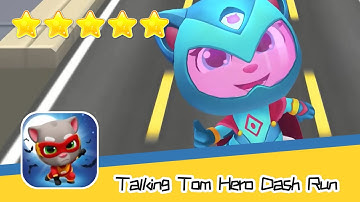 Talking Tom Hero Dash Run Day214 Walkthrough Endless runner Save the world Recommend index five star