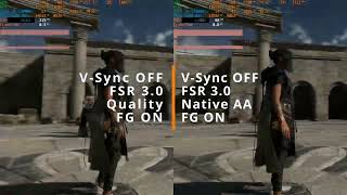 FSR 3.0 Frame Generation w Forspoken - V-Sync ON/OFF
