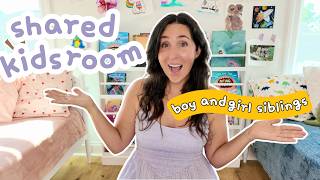 Shared Kids Room Boy And Girl Sibling Bedroom Makeover