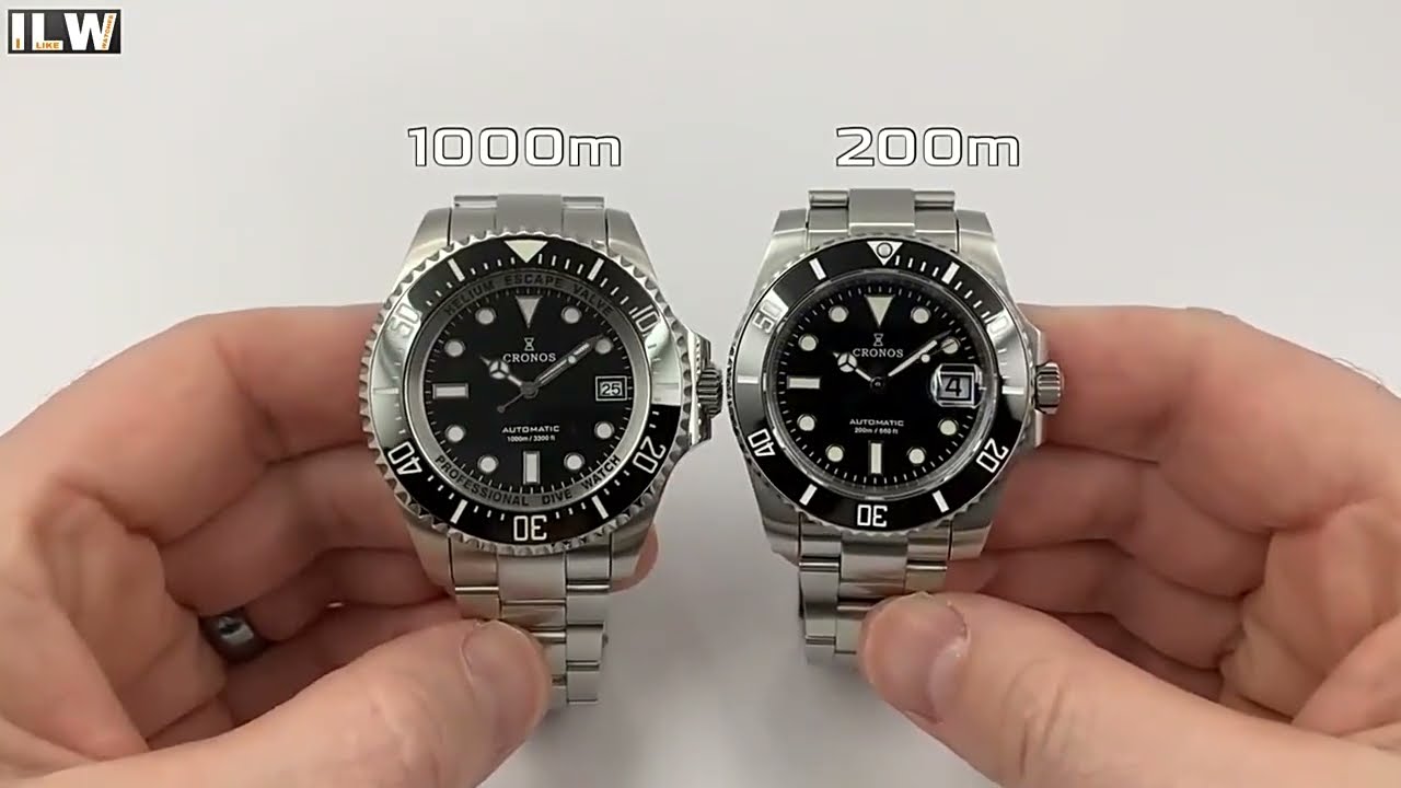 Cronos 44mm Sub Diver Watch 6009 - Calendar - YouTube