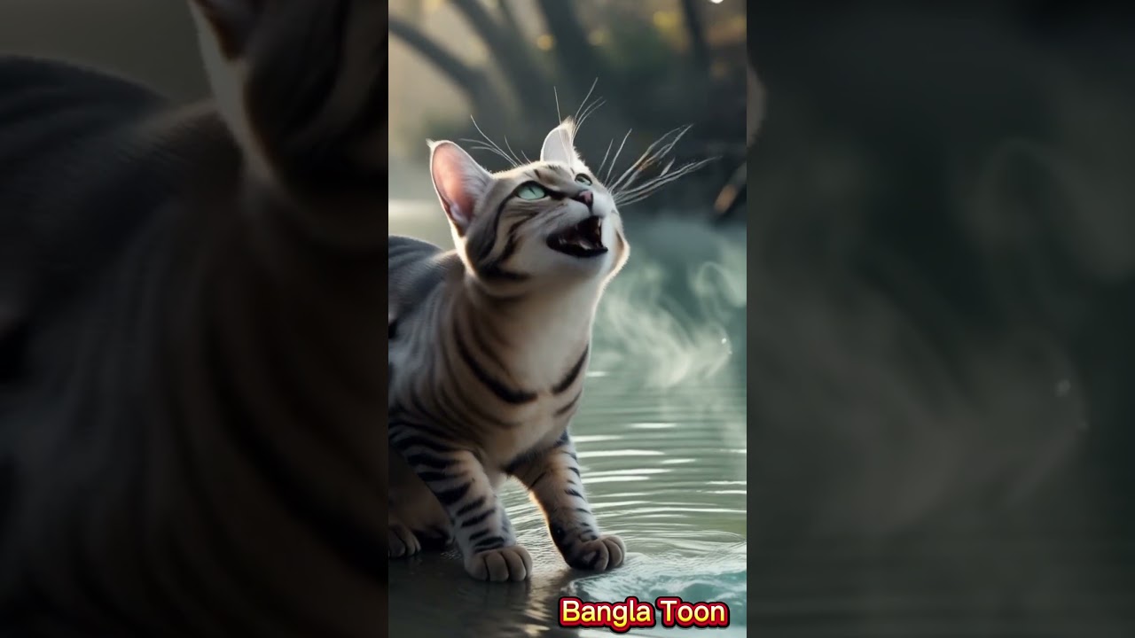 "😶‍🌫️Cat Catches a Fish😀 Unbelievable Moment