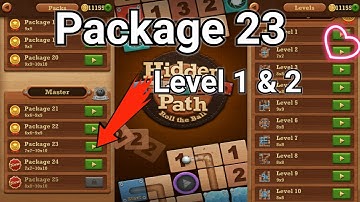 Roll the ball Hidden path || Master  || package 23 || Level 1 || Level 2 || All Level
