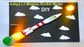 aditya l1 mission rocket working model (3d) science project | science exhibition | howtofunda