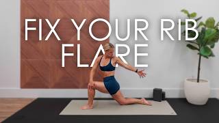 15 Mins Fix Your Rib Flare | Core & Posture Exercises
