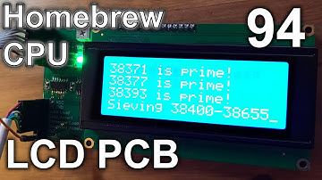 LCD PCB - Making an 8 Bit pipelined CPU - Part 94