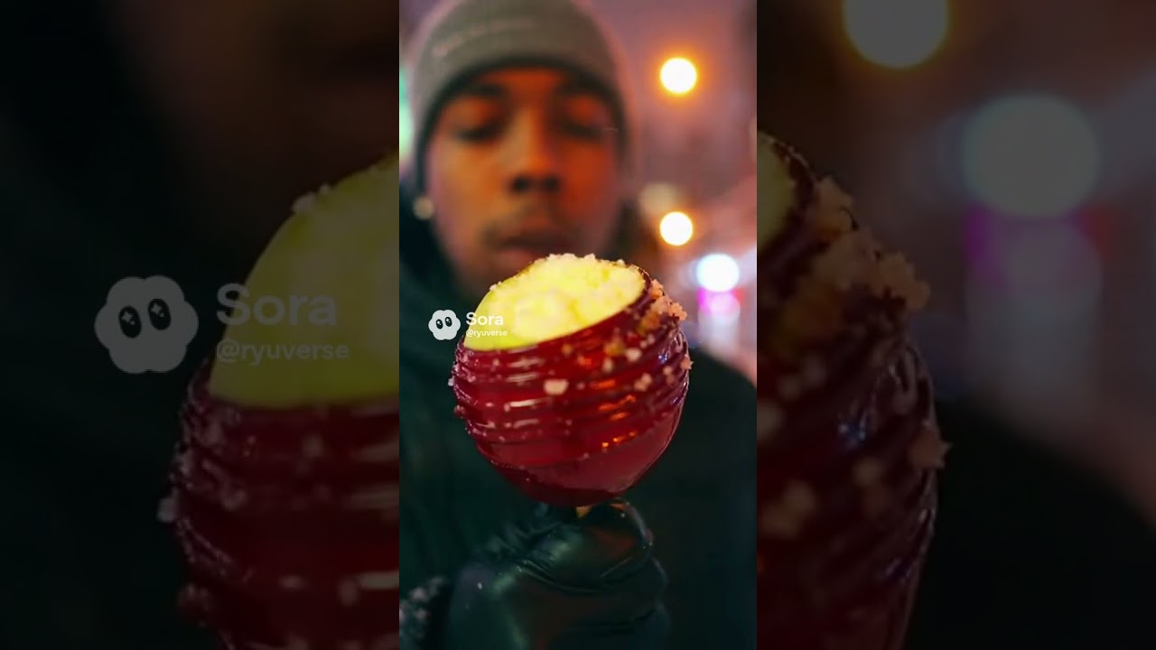 Slow CandyApple Bite in Total Darkness