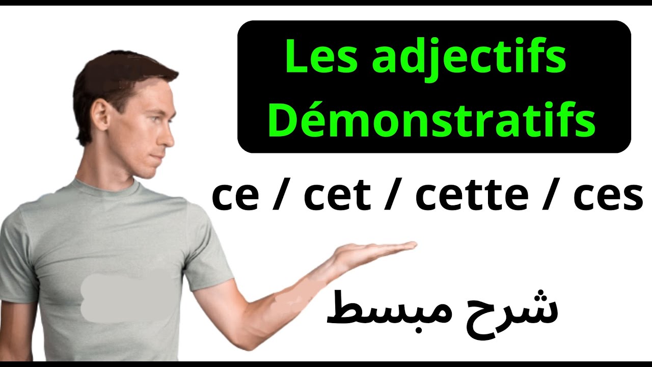 صفات الاشارة les adjectifs démonstratifs