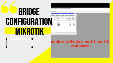 Hoe configureer ik een brug in een Mikrotik-router?