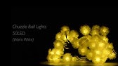 Solar Powered Outdoor String Lights Chuzzle Ball Fairy Lights - YouTube
