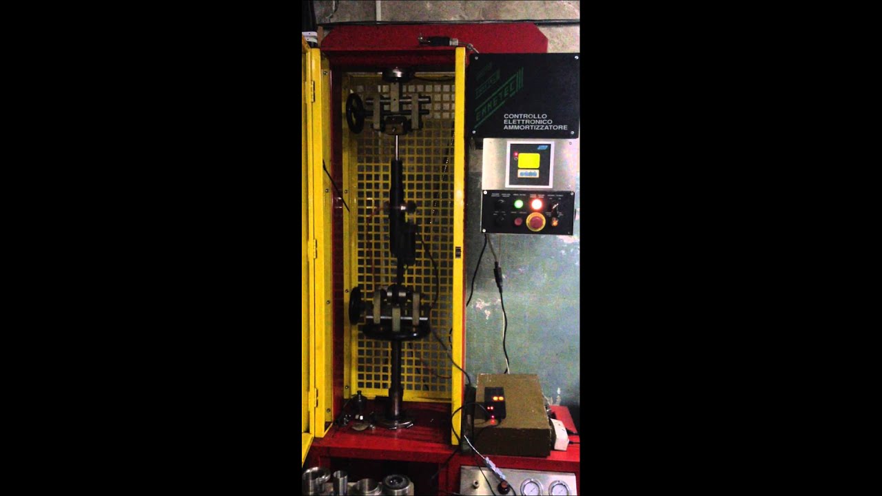 Диагностика амортизатора на стенде - YouTube