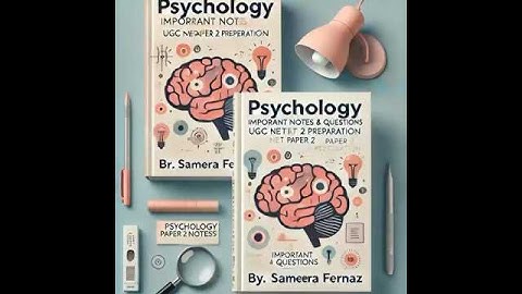📢 UGC NET Psychology Paper 2 – Important Notes & Questions! 🧠✨