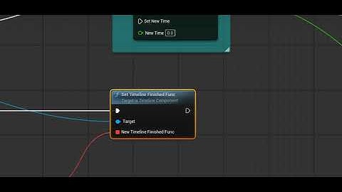 UE Set timeline finished func TimlineのFinishedがTriggerされたら呼ばれるノード＝Dispatcherと同じ