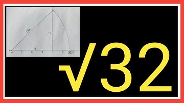 How to represent √32 on the number line.
