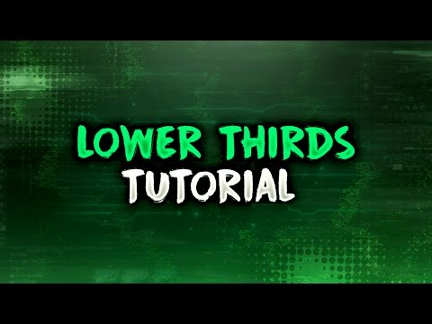HOW TO MAKE LOWER THIRDS/MOVING ANNOTATIONS WITH PHOTOSHOP 2016