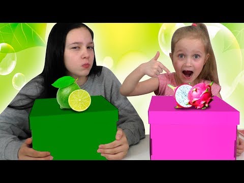 ЗЕЛЕНАЯ ЕДА Против РОЗОВОЙ / Челлендж С Едой 24 Часа - Nika Kiko